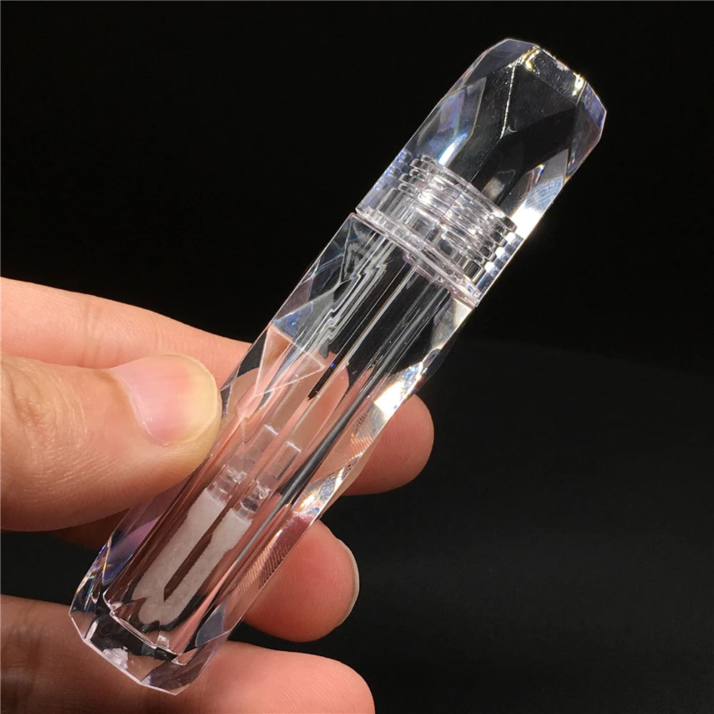 Crystal Shape Lip Gloss Tube Transparent Crystal Shaped Lip Gloss Containers Tube