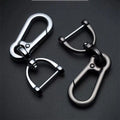 AA00153 Hight Quality Zinc Alloy Car Key Ring Anti-lost Metal Carabiner D-type 8-shaped Buckle Pendant Keychains Holder