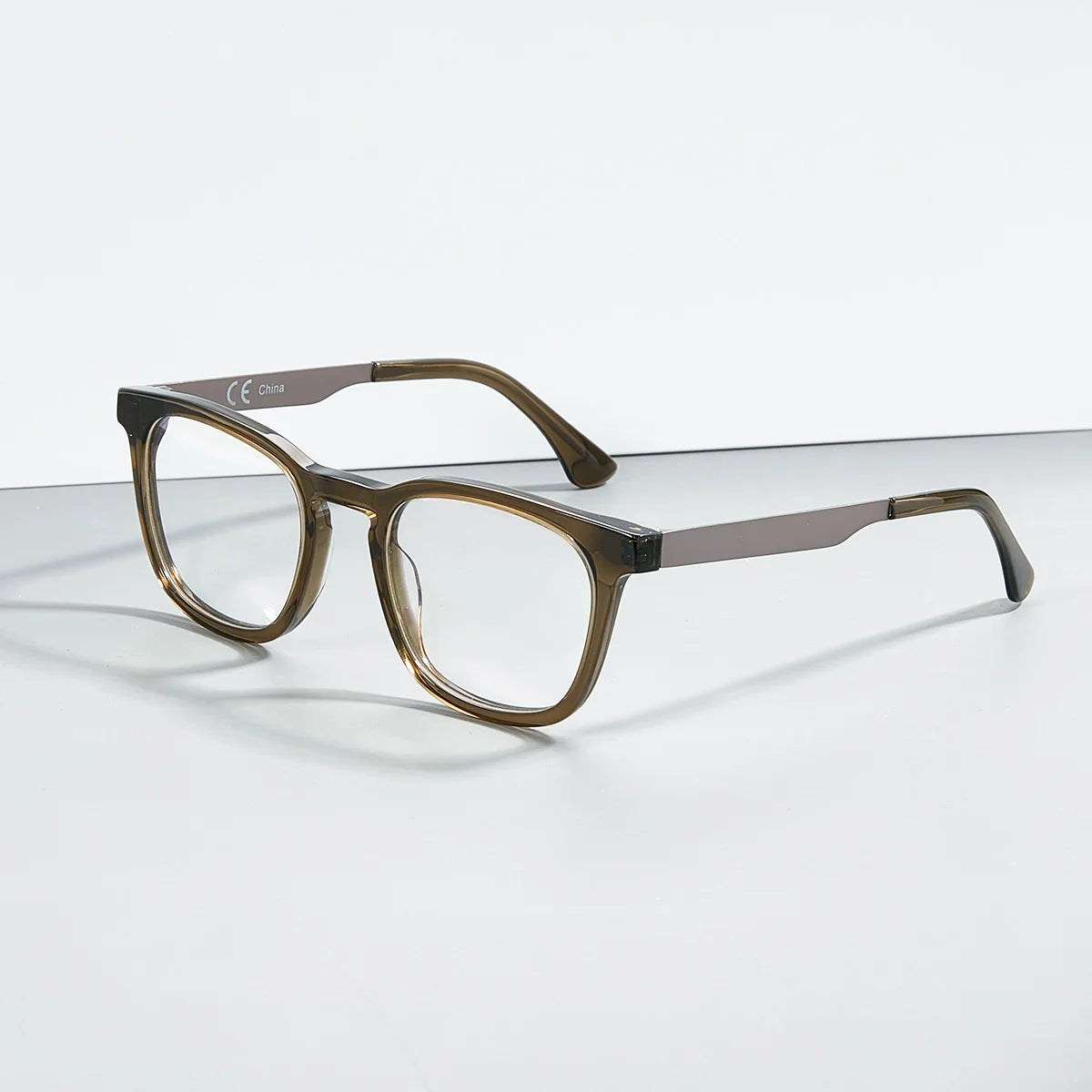 2023 New Fashion Glasses Acetate Square Full Rim Thick Spectacle Men Eyeglasses Optical Eyewear Frames