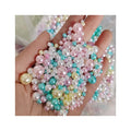 Mix 4/6/8mm Sizes Acrylic Round Ball Pearl Beads No Hole Loose Spacer Jewelry Bead 500g/lot DIY Decoration