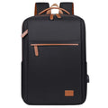 Business Travel 17 Inch Vintage Nylon Laptop Backpack for Men Fashionable Waterproof with Nylon Lining USB Port Zipper Closure