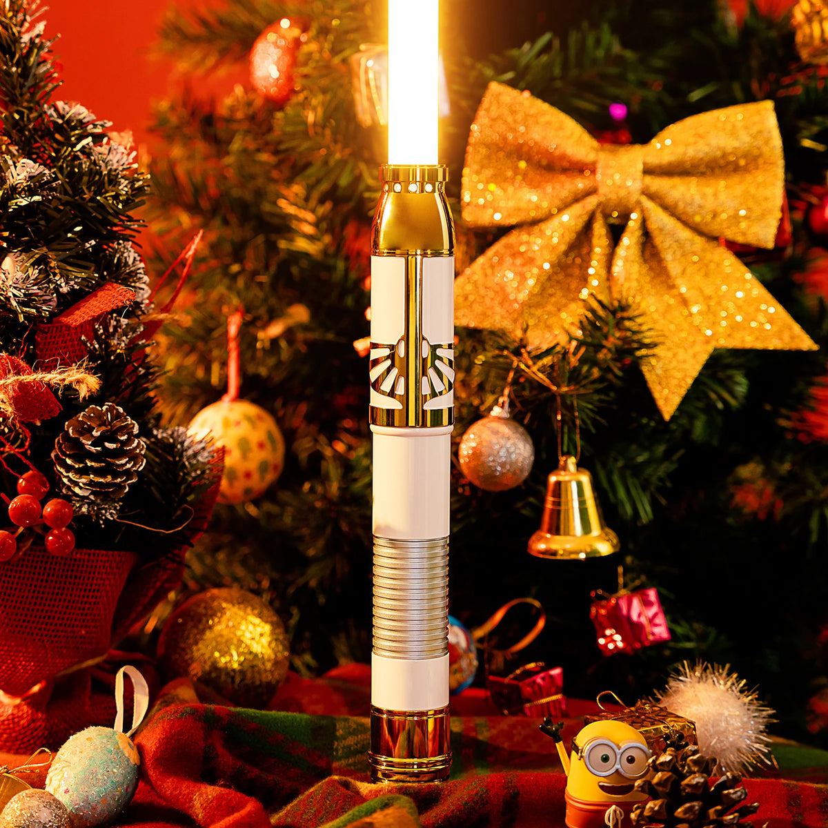 Santari Khri Light Saber Strong Impact Resistance Bright LED Lights Cosplay Smooth Swing Toy Light-Up Effect 92cm Blade Infinite