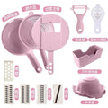 Round Vegetable Fruit Potato Peeler Onion Chopper Food Chopper Fruits Cutter Adjustable Slicer Vegetable Cutter with Drain Rack