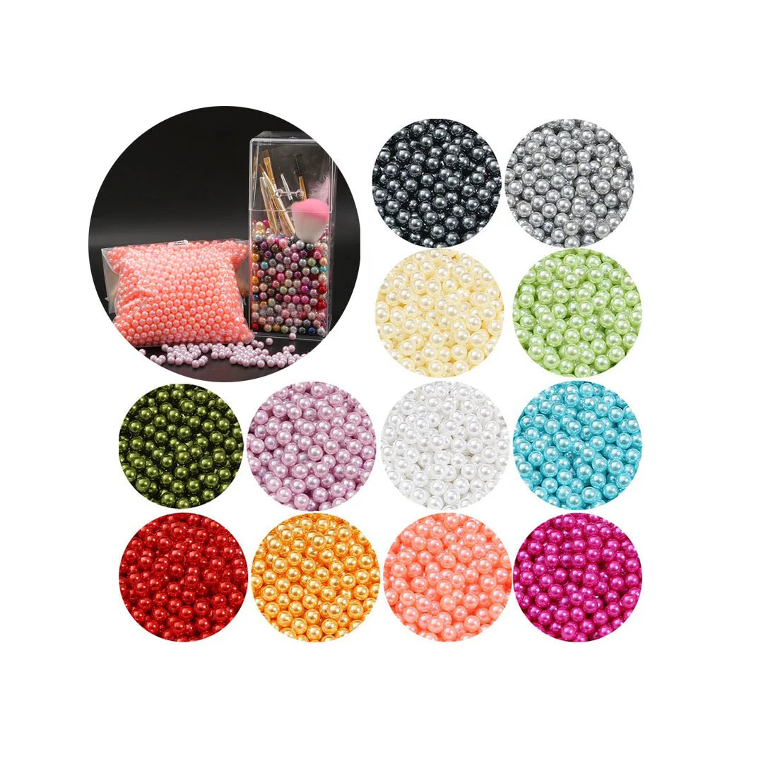 3-10MM Without Hole Loose Pearls Filler Accessory Multi Colors ABS Loose Pearls for Decoration