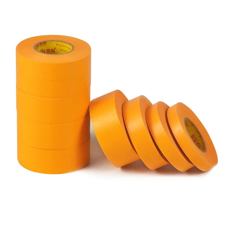 Mingcan Rice Paper Goldband Masking Tape 2 for Car Automotive Painting Indoor Outdoor Use