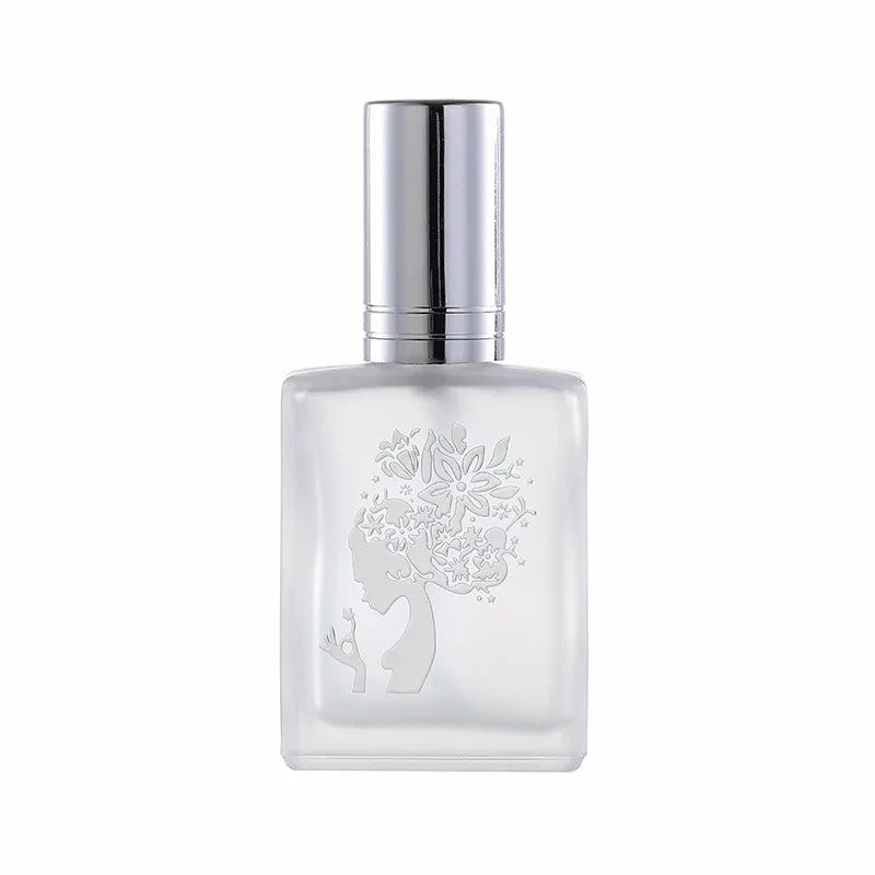 15ml 30ml 50ml 100ml Flat square Rectangle Luxury Glass Dropper Bottles with Shiny Silver Gold Collar for Serum Essential Oil