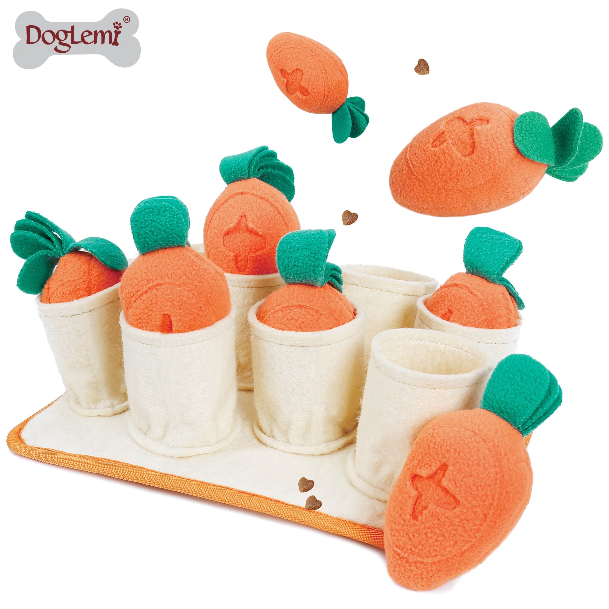 Hot Sale Eco-Friendly Dog Puzzle Training Toys Luxury Cloth Carrots Aggressive Chewers Manufactured by Dog Training Toy Hot Sale