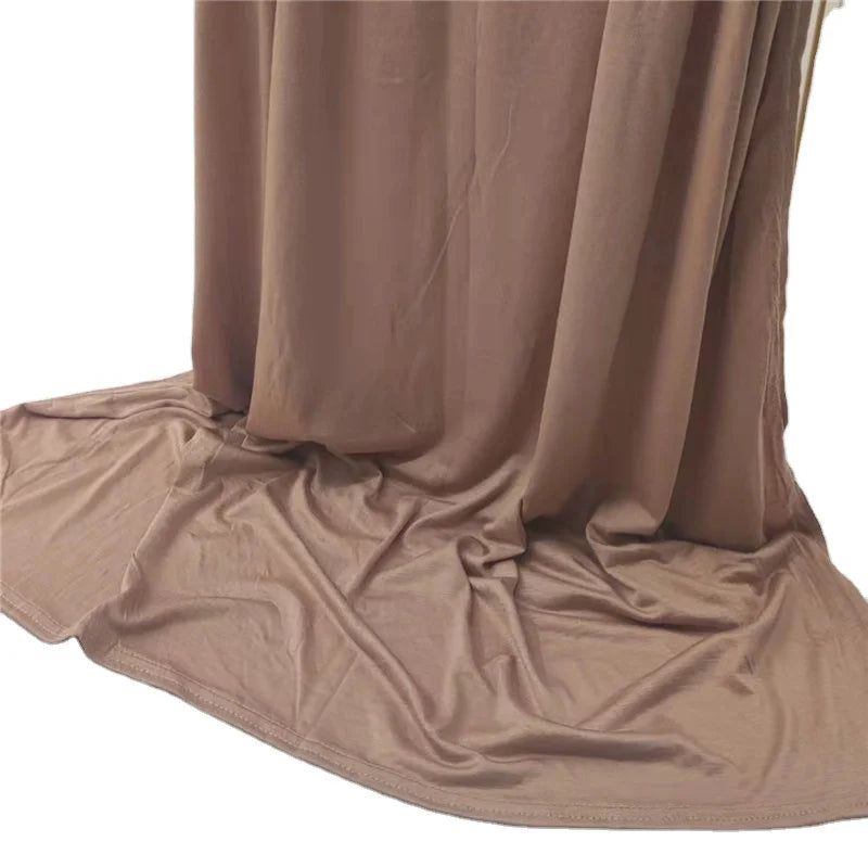 Good Quality Hot Sell Hijab Jersey Stretch Women Beautiful Muslim Scarf on Sale