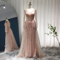 Ruolai ASA-SS59 Luxury Mermaid  Long Sleeves Floor Length  Beaded Sequin Dresses Women Party