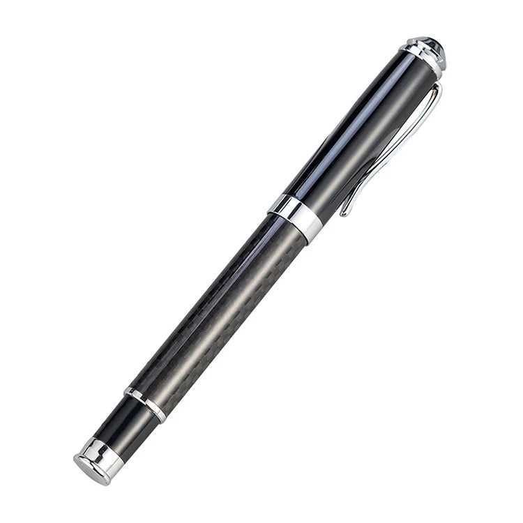 JR Metal Carbon Fiber Rollerball Pen Custom Logo Business Sports Promotional Pen Environment-protective Blue/Black 30g 0.5mm