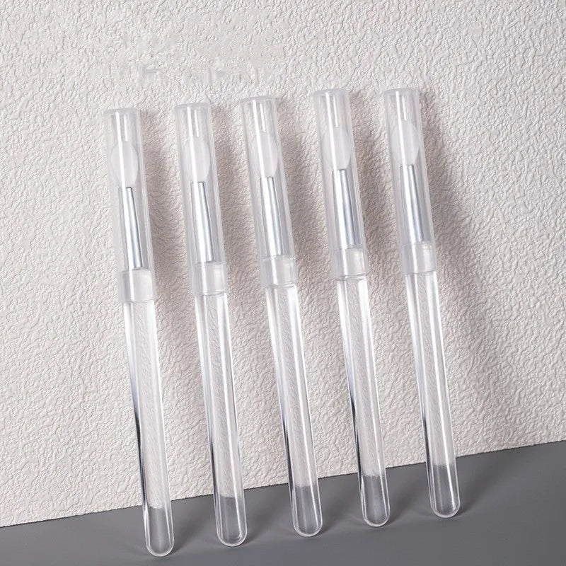 Transparent Silicone Nail Stick Magic Mirror Powder Stick Multifunctional Portable Mini Lip Brush Nail Art Tools