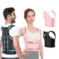 Upgraded Unisex Full Back Brace Posture Corrector Breathable Adjustable for Upper and Lower Back Pain Relief