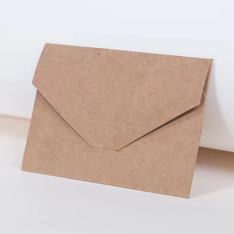 Custom Brown Kraft Paper Envelope Packaging with Hot Stamping Eco-Friendly Recycled Materials for Business Invitations