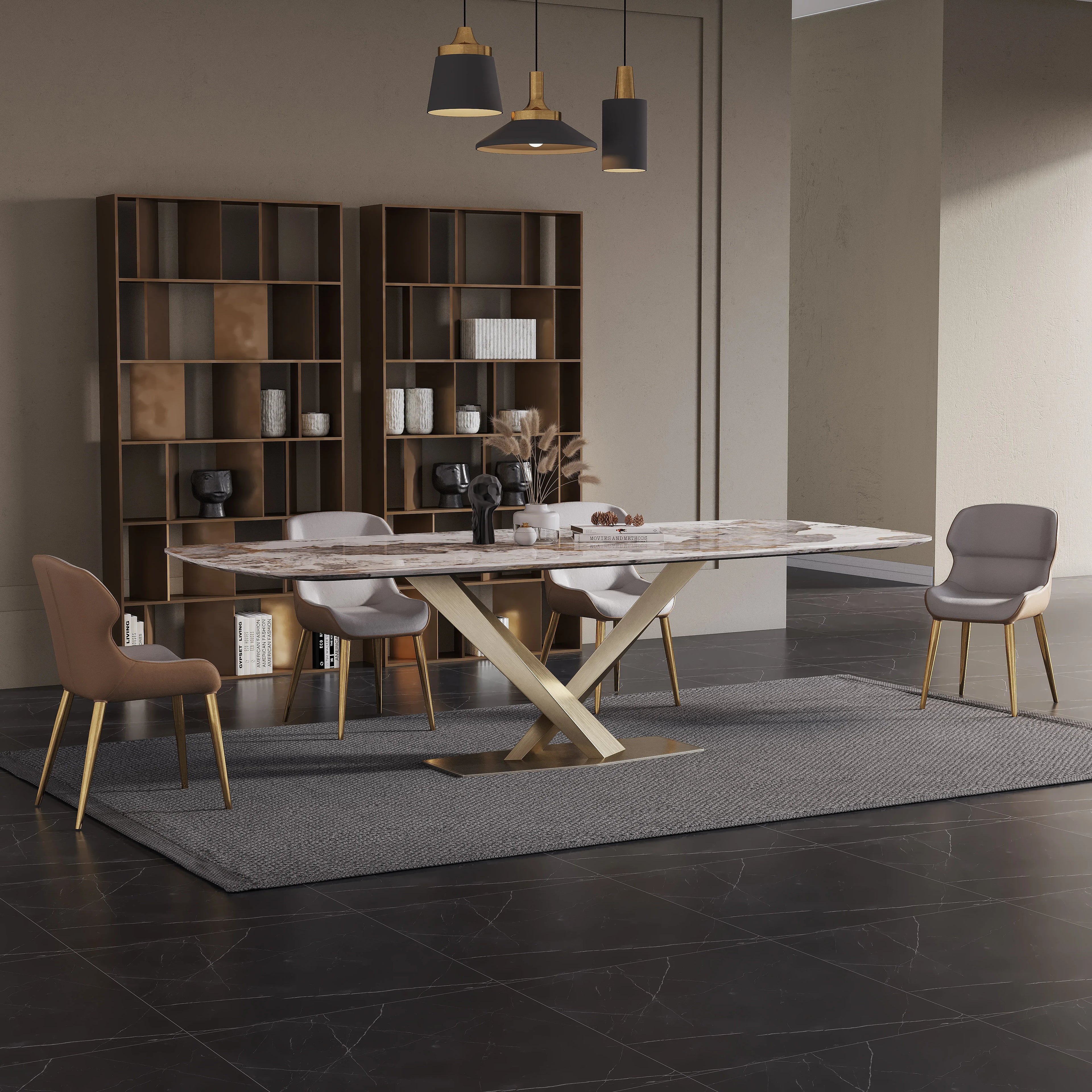 Dining Tables for Kitchen Wood with Chairs Modern 12 Seater Cheap Marble High Chinese Large Imported Metal Granite Dining Tables