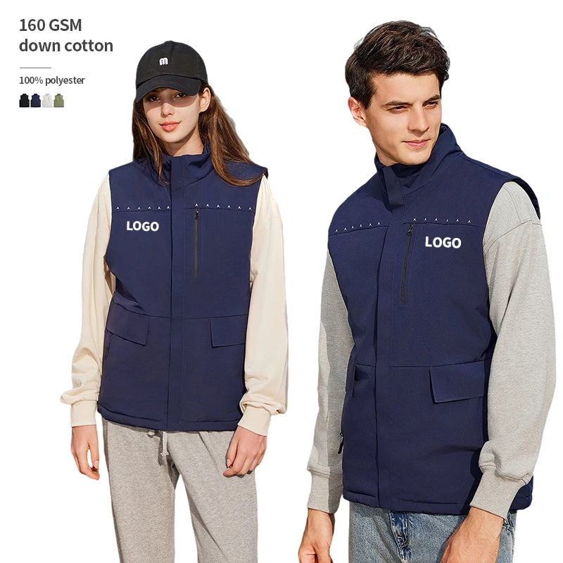 Wholesale Fashion Outdoors Windproof and Warm Puffer Vest Men