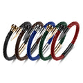 Custom Luxury Men's Stainless Steel Nail Magnetic Clasp Men Jewelry Bracelet Braid Leather Bracelet