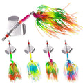 Fishing 3d Eyes Jig Bass Lures Rubber Skirt Spinner Buzzbaits 12g Chatter Artificial Bait