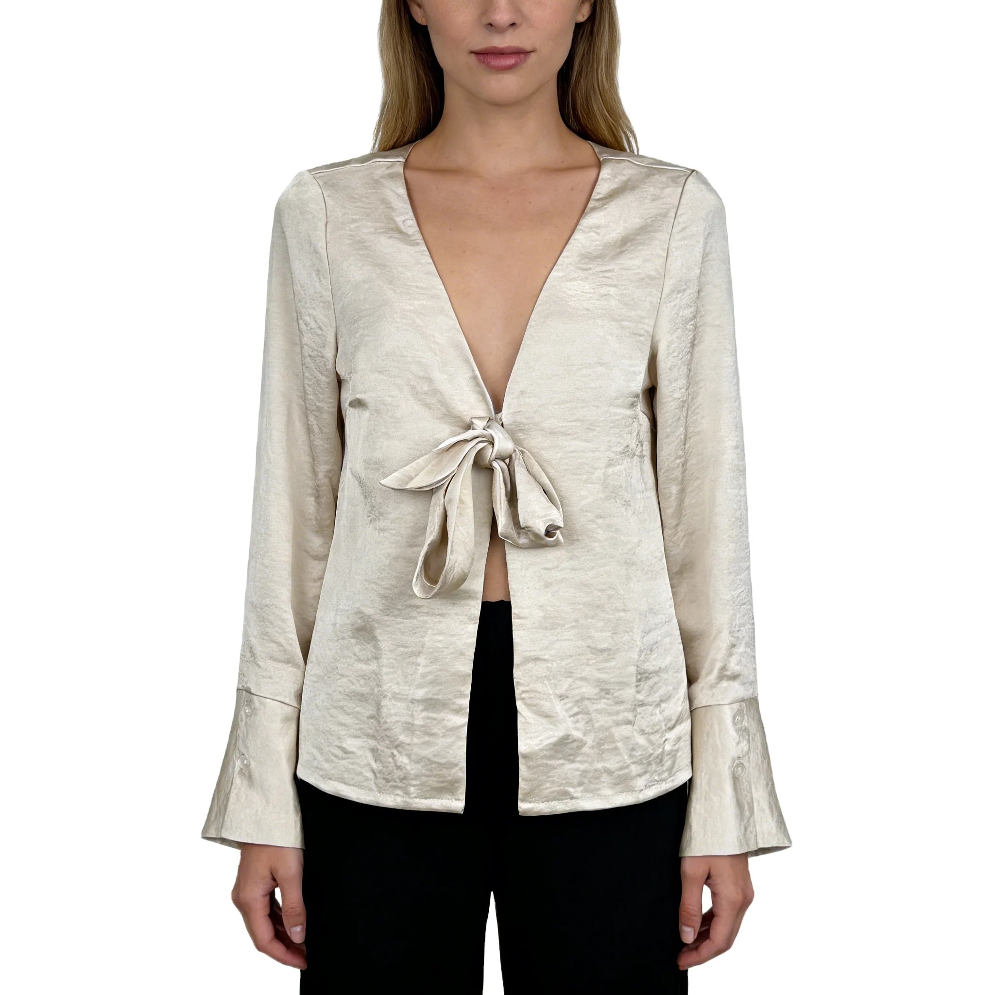 Elegant Satin Tops Blouse Beautiful Ladies Blouses Women's Blouses Shirts for Women