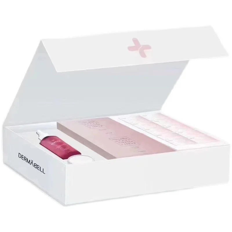 Korean DERMABELL Cherrycur+ Collagen Hyaluronic Acid Anti-Wrinkle Revitalizing Solution Serum Cherry Blossom Therapy Modeling