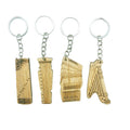 Manufacturer Selling Customized Logo Bamboo Wooden Key Chain Special-Shaped Key Pendant