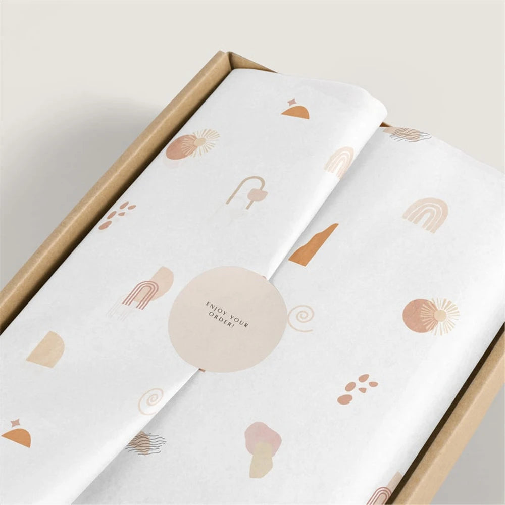 Eco Friendly Tissue Paper Sheet Custom Logo White Recycled Shoes Garment Wrapping Tissue Paper