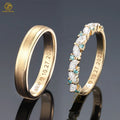 Top Manufacturer Custom Marquise Moissanite Diamond 14K Yellow Gold Engagement Rings Eternity Men Band Wedding Rings Couple Set