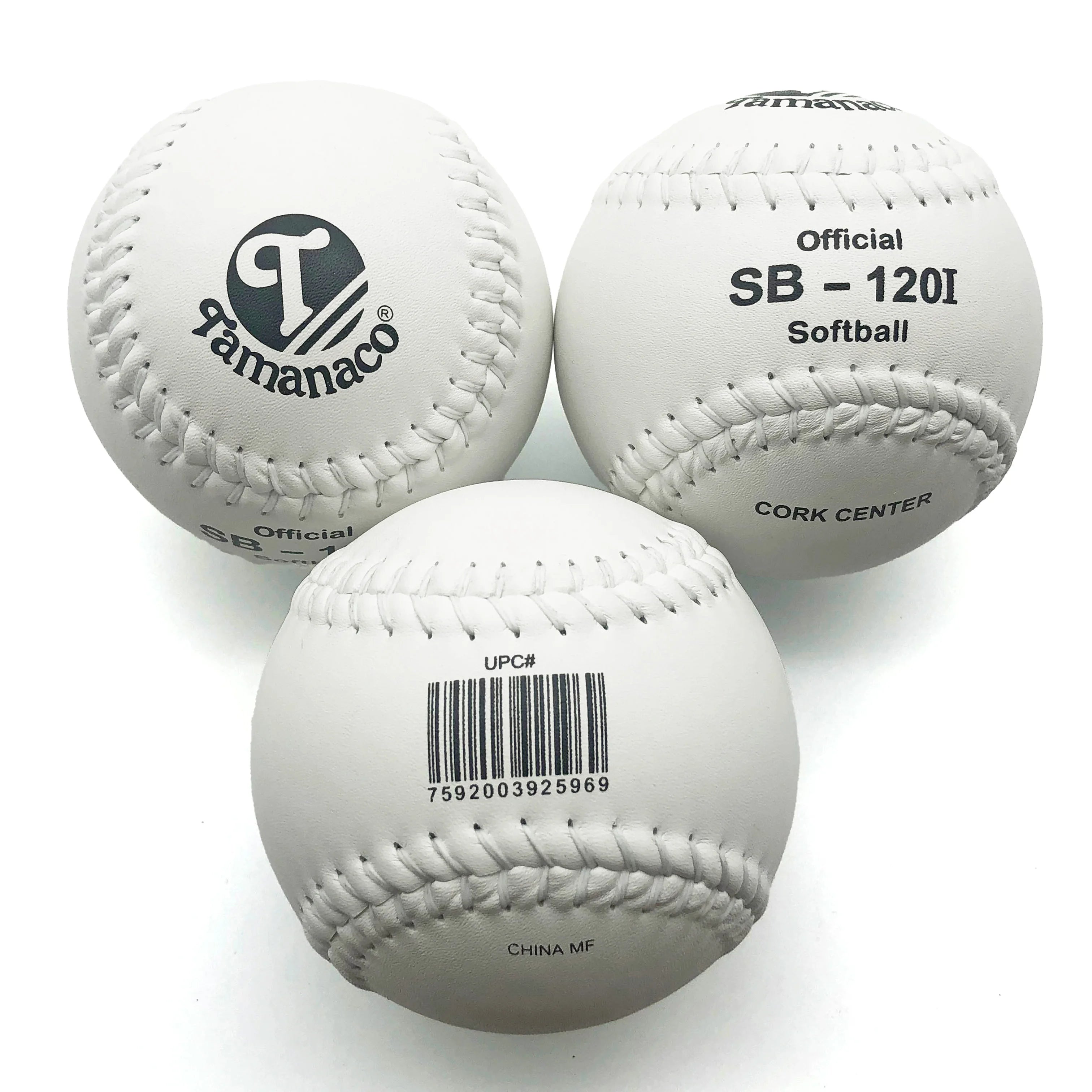 12 Inches Grade a Game Quality Split Leather Compression Controlled PK Cork Core Cor. 47 375 Lbs Tamanaco White Softball Ball
