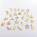 Fashion Real Gold Plated Stainless Steel Hollow Tiger Cute Animals Drifter Charm Necklace For Women Lady Gift