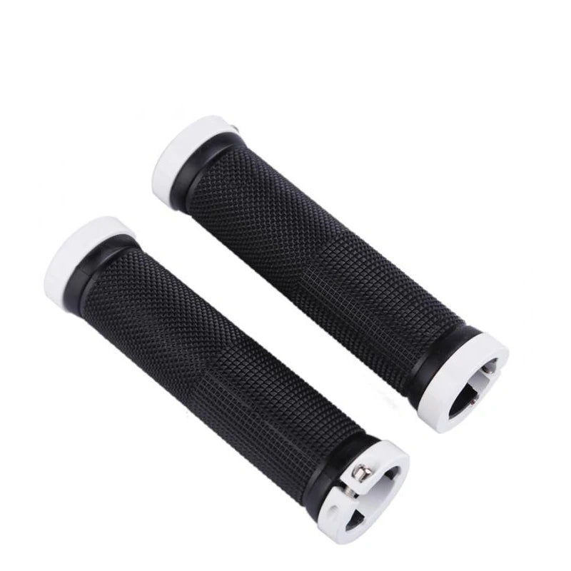 MTB Bicycle Grips Anti-Skid Rubber Handlebar Grip Double Lock on Handlebar End Road Bike Grips