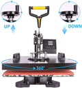 8 in 1 Semi Automatic Heat Press Machine Multifunction Sublimation Combo for T Shirt Mug Hat Plate Heat Transfer
