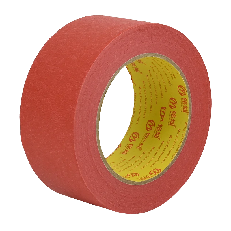 UV Resistance 14 Days No Residue High Adhesive Crepe Paper Painter's Red Painters Masking Tape for Painting