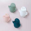 Wall Mounted Storage Box Household Toothbrush Holder Wall Self-adhesive Seamless Cactus Storage Shaver Organizer Drain Shelf