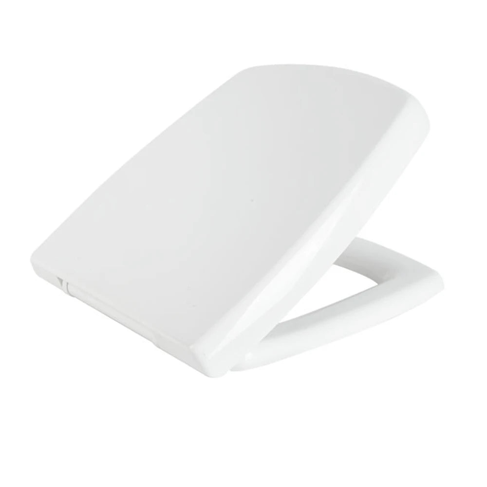European Classic Toilet Tank Cover Square Shape Glossy Surface Soft Close UF Toilet Seat Cover
