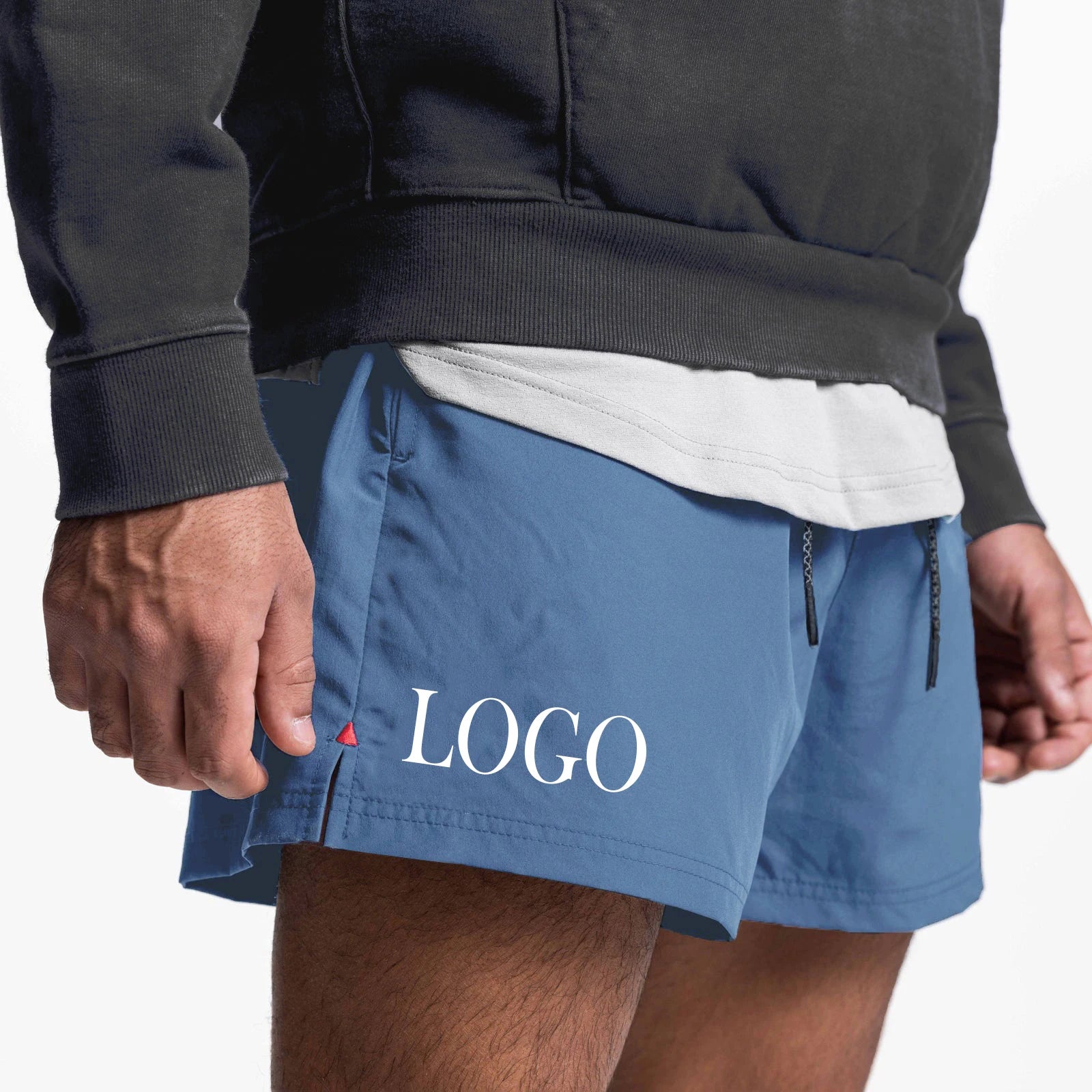 Breathable Polyester Anti-wrinkle Baggy Knee Length Bermuda Shorts Fitness Men's Basketball Shorts