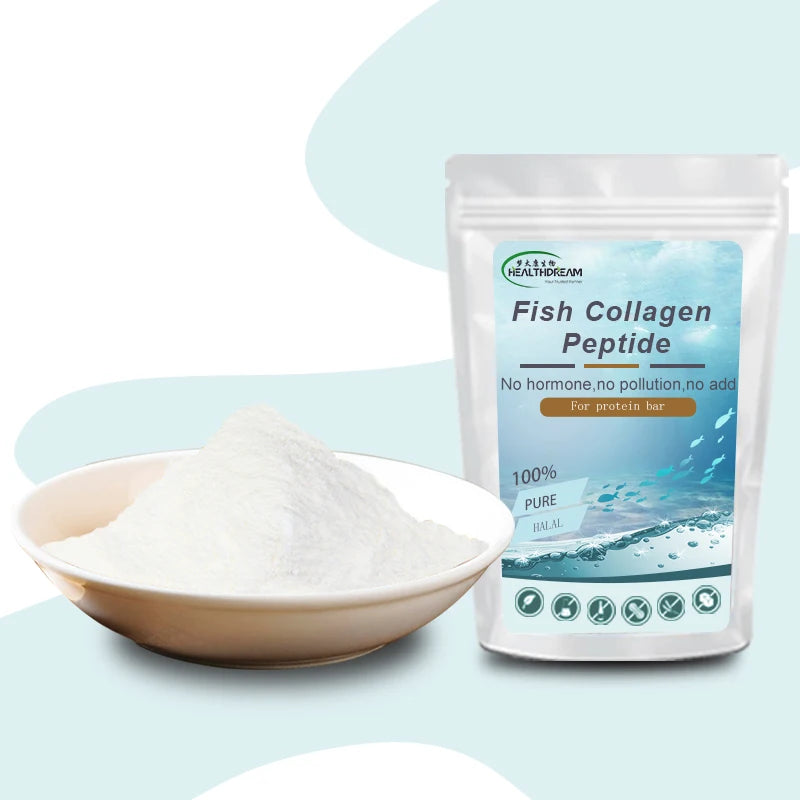 High Purity Marine Fish Peptide Powder From Sea Bass Hydrolyzed Collagen Peptides Powder for Skin and Bone Health