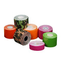 Heao Custom Logo Printed Camouflage Pattern Cotton Fabric 5cm Width Elastic Breathable Unisex Sport Muscle Kinesiology Tape 5m