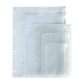B5 A4 A5 A6 A7 6 Holes PVC Plastic Storage Loose Leaf Binder Planner Zipper Bags Product Category Pencil Cases