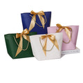 Ins Bow Paper Bag Wholesale New Year Gift Small Cosmetic Clothing Bow Paper Bag Women Clothing Store Shopping Bag