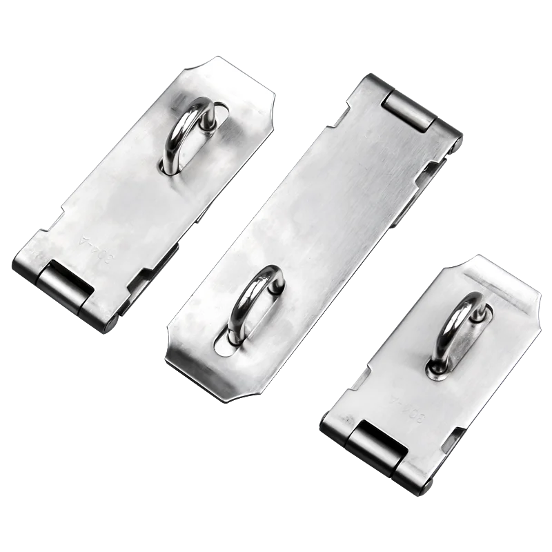 Stainless Steel Safety Packlock Cabinet Hasp and Staple Lock Handle Slide Door Locks