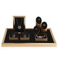 High End Fashion Black Style Fine Jewellery Display Rack Metal Jewelry Showcase Display Stands