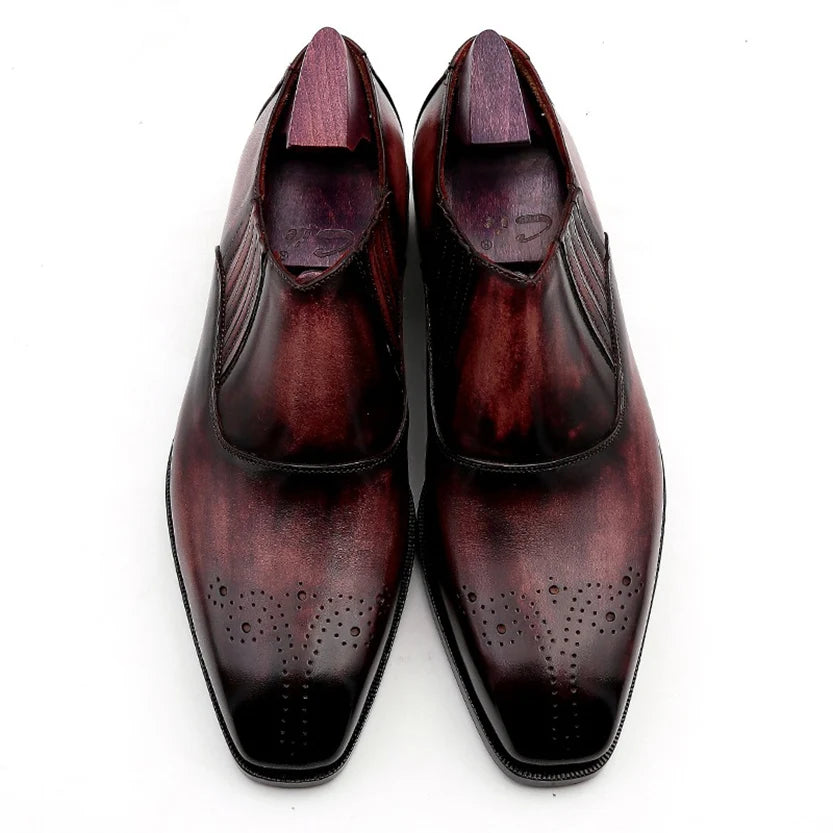 Original Comfort Office Man Shoes Leather Luxury Hand Made Goodyear Welt Sapato Mens Shoes Leather Slip on Loafers Men's Shoes