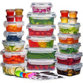 OWNSWING 24pcs Set Kitchen Crisper Set Microwave Lunch Box Refrigerator Fruit and Vegetables Sealed Storage Box Storage Box