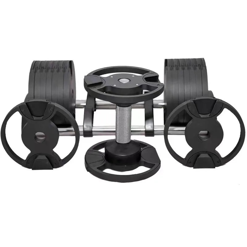 Commercial Fitness 2kg Increment 32kg Adjustable Dumbbell Round Head Gym Equipment From Chinese Factory Free Weights
