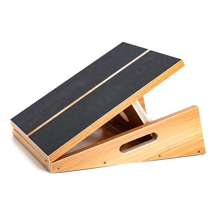 ZJFIT Adjustable Slant Board Wooden Portable Flexible Stretching Board for Sports & Entertainment