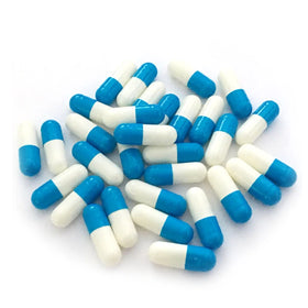 2022 Wholesale Price Blue and White Halal Gelatin Capsules Size 0