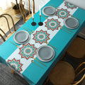 Modern Floral INS Nordic PVC Tablecloth Waterproof and Oil-Proof Washable Cloth Art Desk Mat for Tea Table