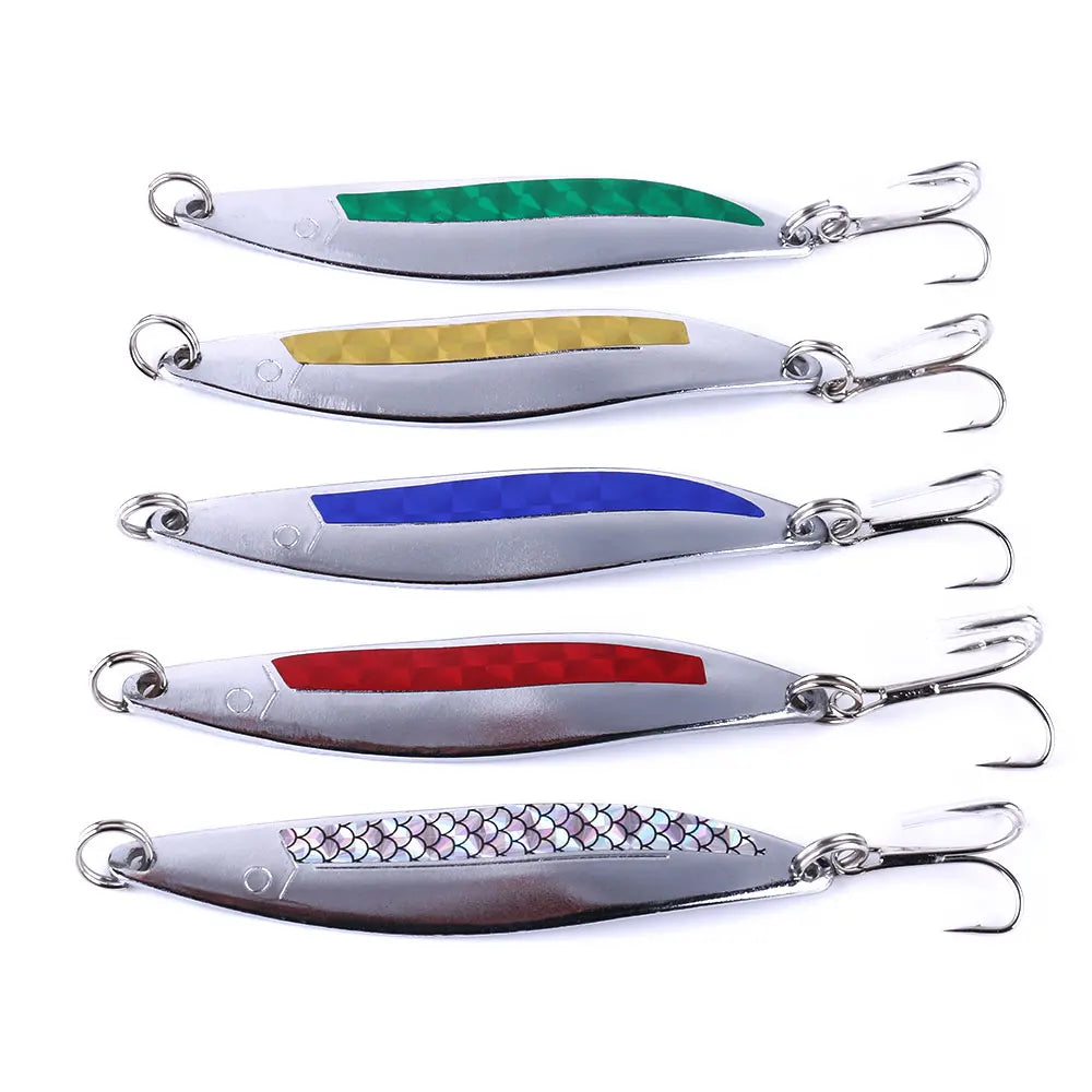 Wholesale SP086 8.8cm 21g Artificial Hard Metal Spinner Baits Spoon Fishing Lures
