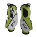 Customized Embroidery Waterproof Green and White Golf Stand Bag