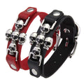 Punk Rock Biker Wide Belt Guard Wrist Strap Skull Leather Bracelet