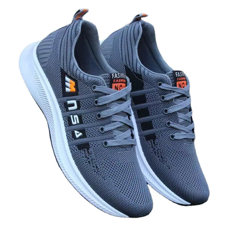 Breathable Men's Casual and Comfortable Running Shoes in Spring Trend Versatile Sneakers